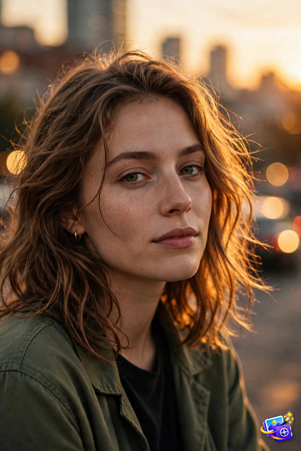 Best ai image prompts cinematic golden hour example with warm sunset light