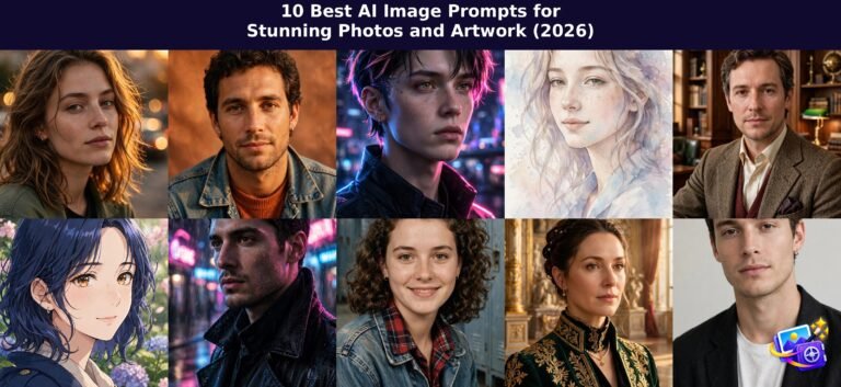 10 Best AI Image Prompts for Stunning Photos and Artwork (2026) featured collage