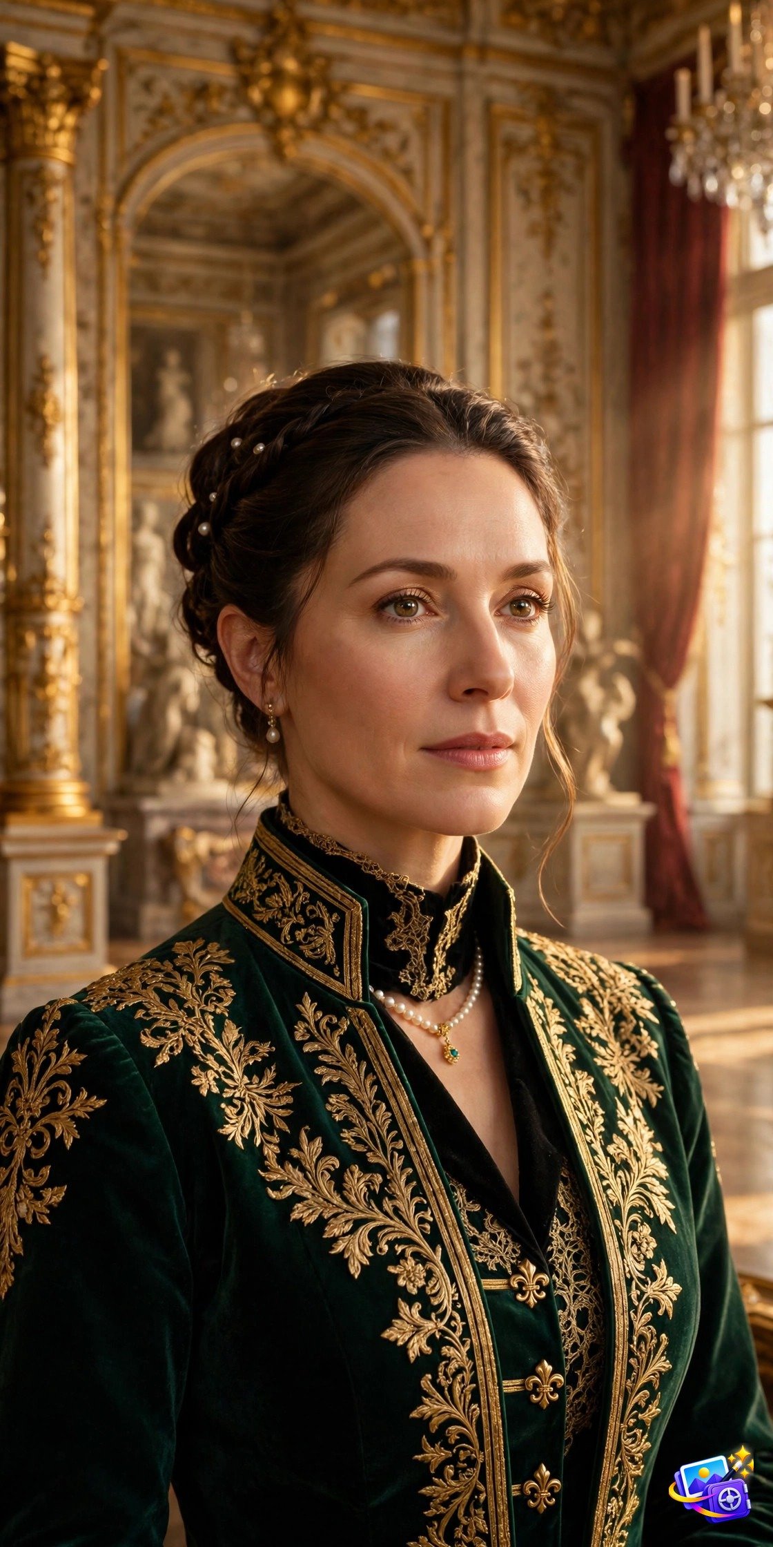Best ai image prompts royal regal example with elegant palace setting