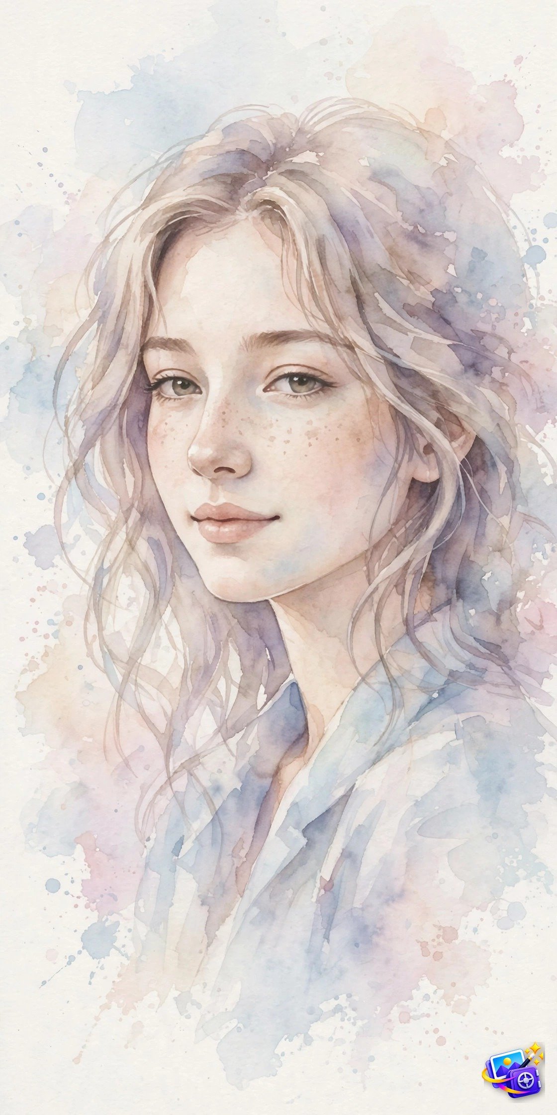 Best ai image prompts watercolor example with soft painted washes