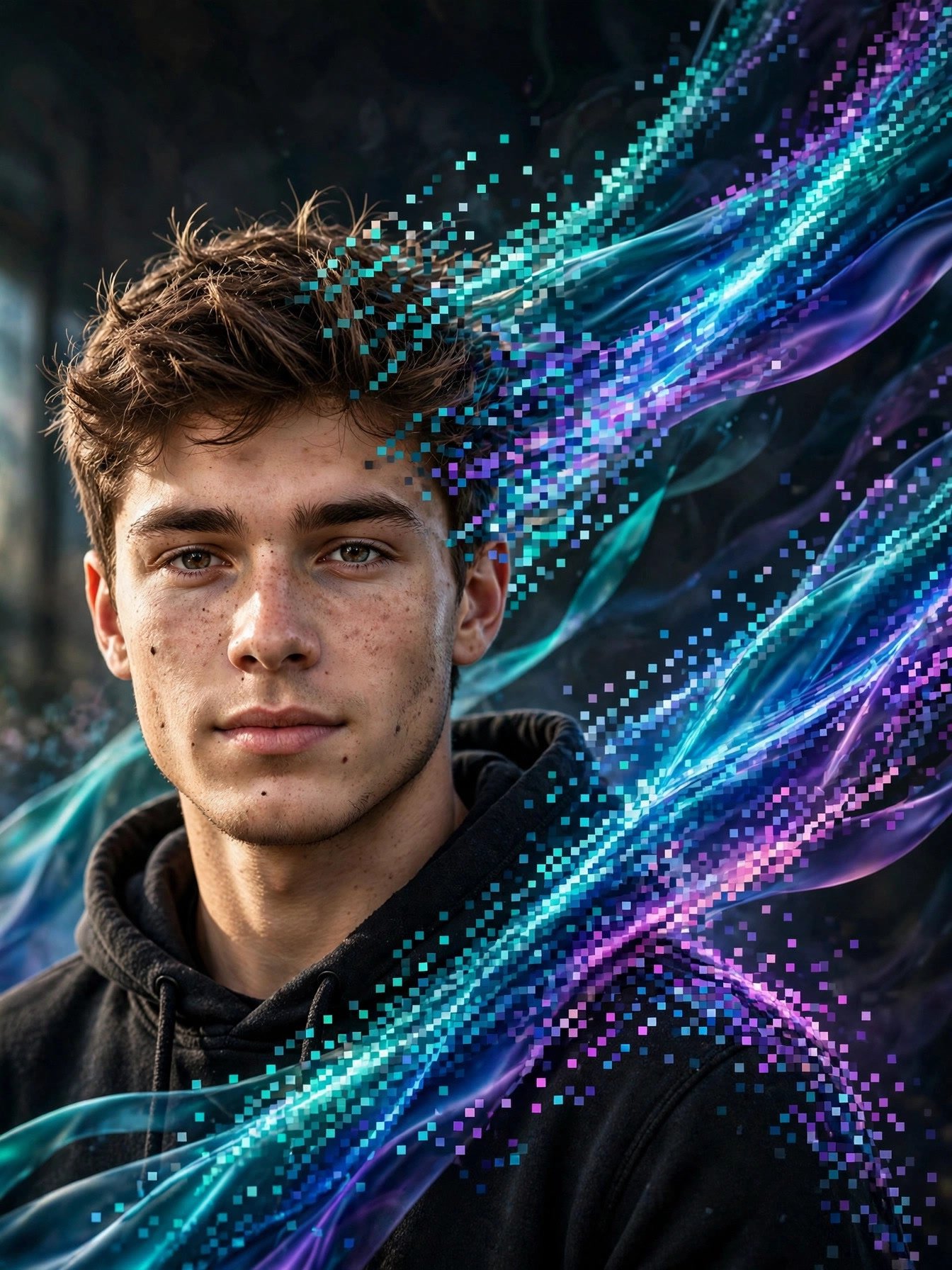 Pixel Stretch Boys Portrait image prompt