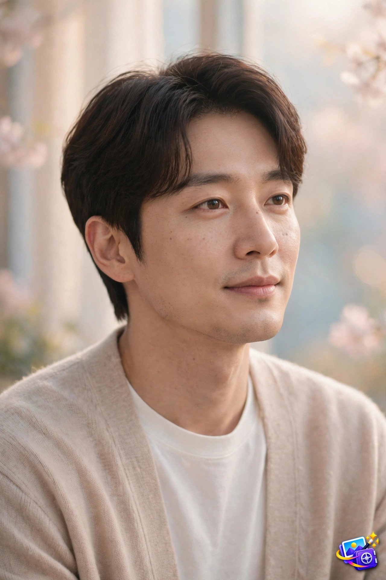 Meta AI photo prompts K-drama style portrait example
