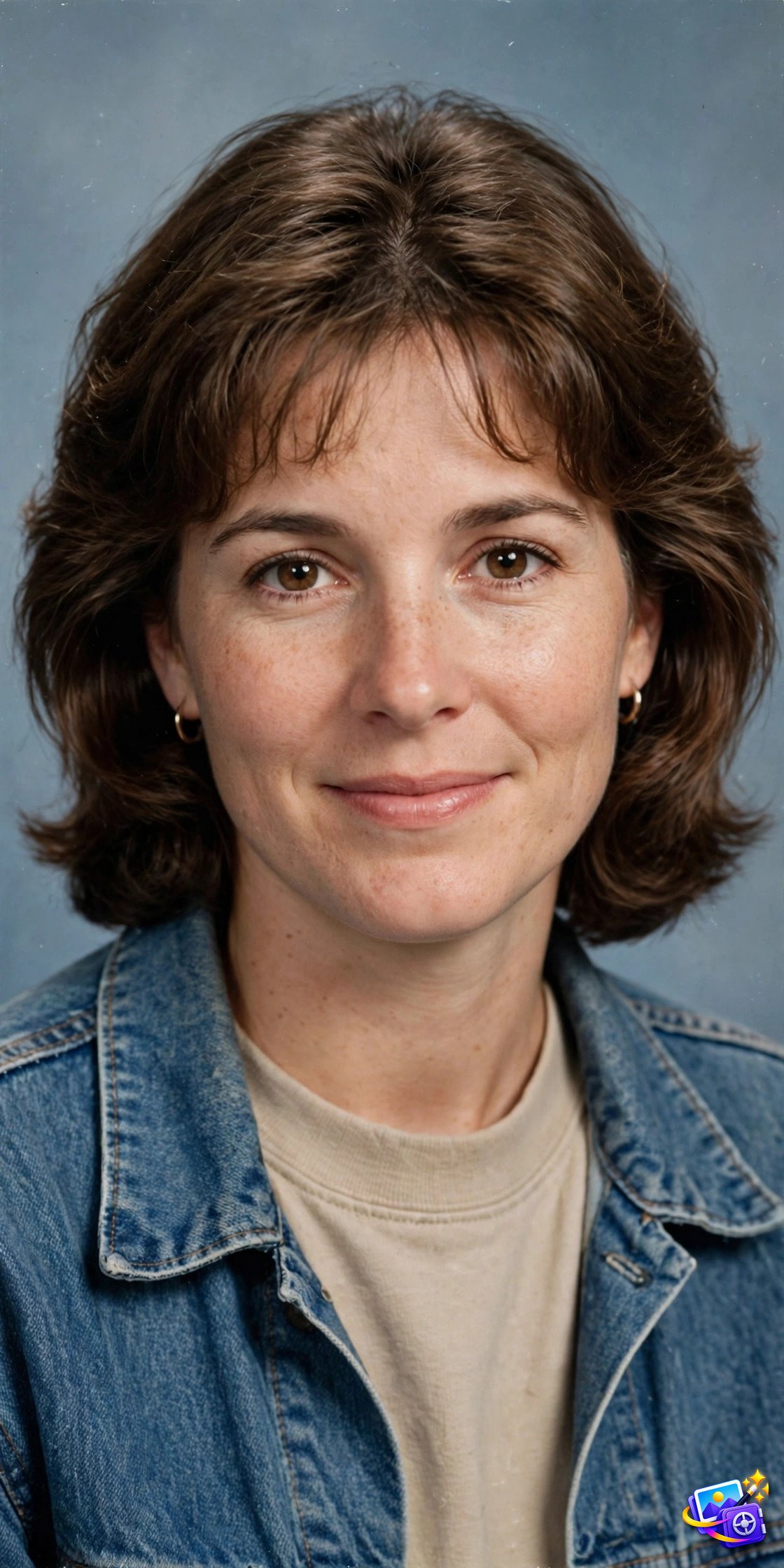 Meta AI photo prompts 90s yearbook portrait example